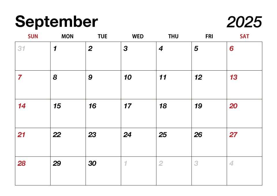 Calendar September 2023 PNG Transparent Images Free Download