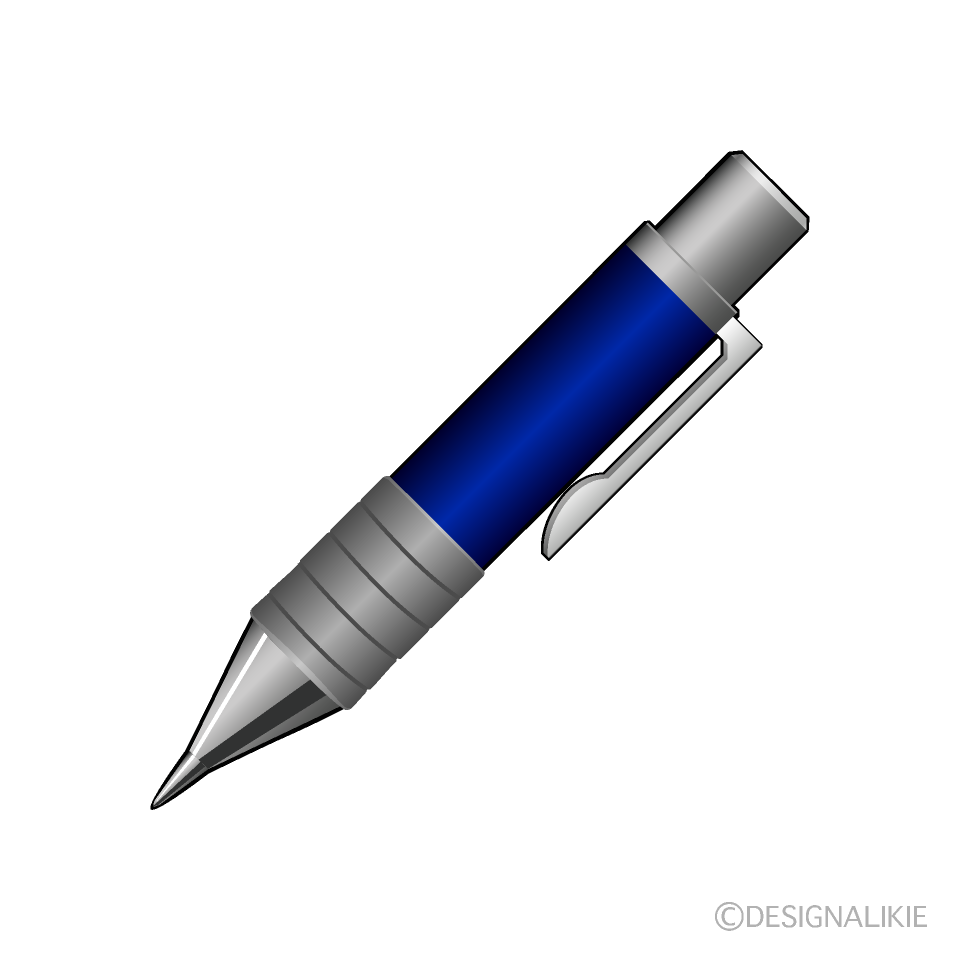 Blue Push Pen