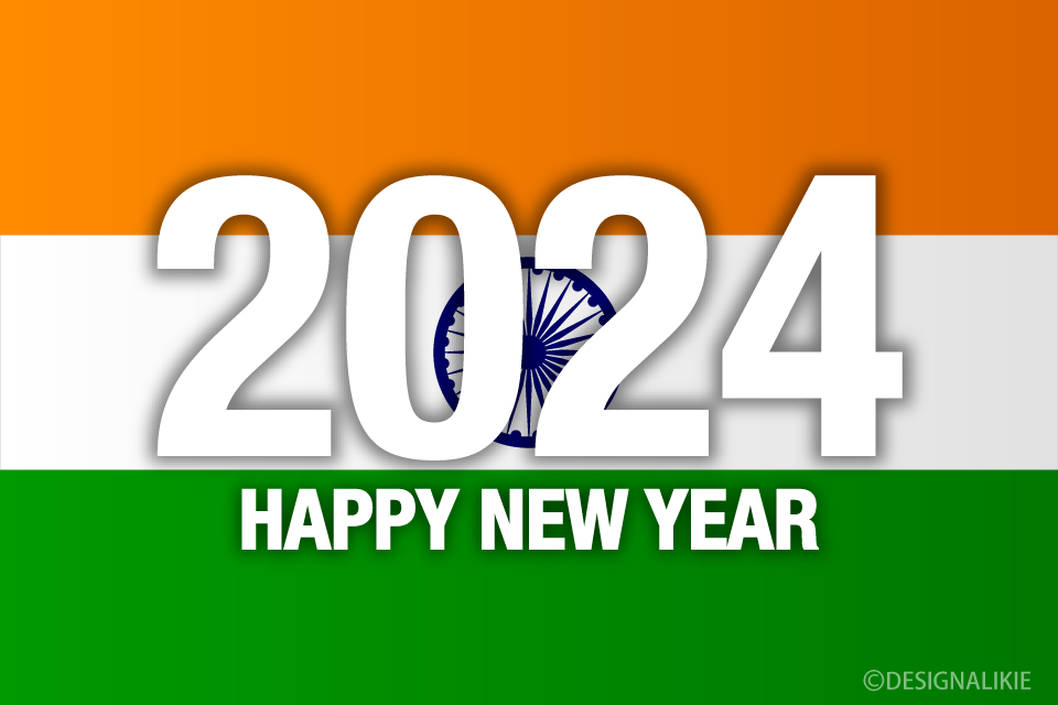 Happy New Year 2024 on India