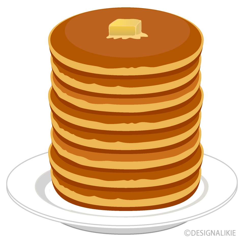 High Pancakes  on Plate