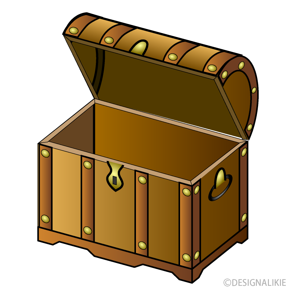 empty treasure chest clipart