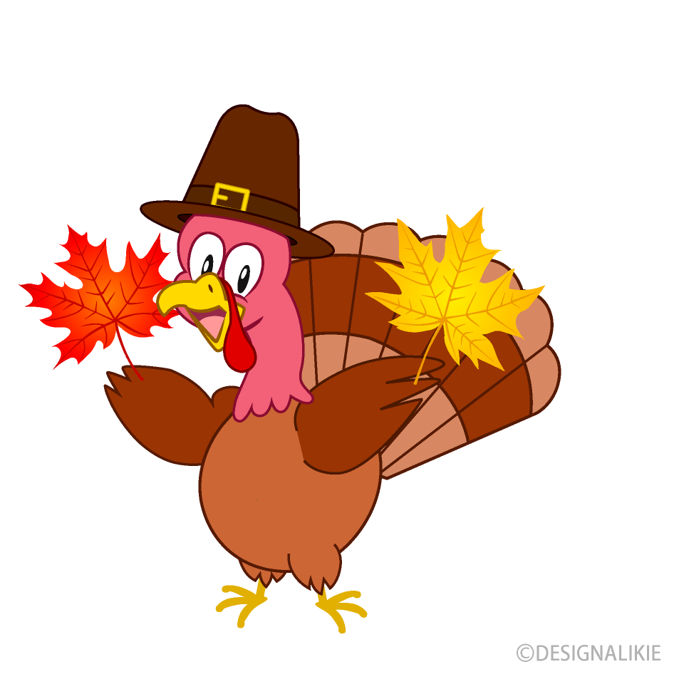 Thanksgiving Turkey with Leaf