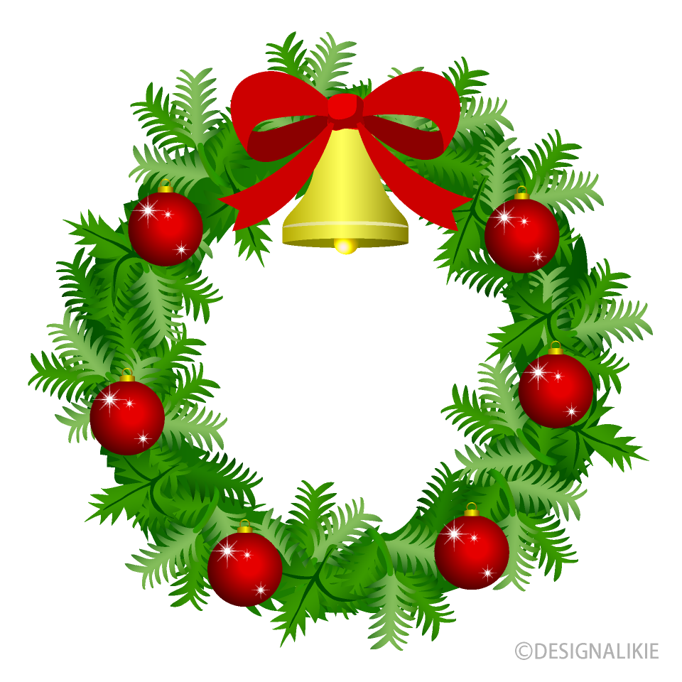Christmas Wreath with Red Ornament