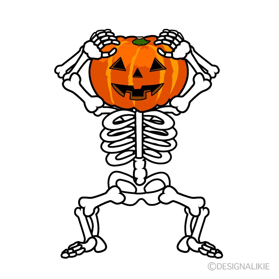 Pumpkin Head Skeleton