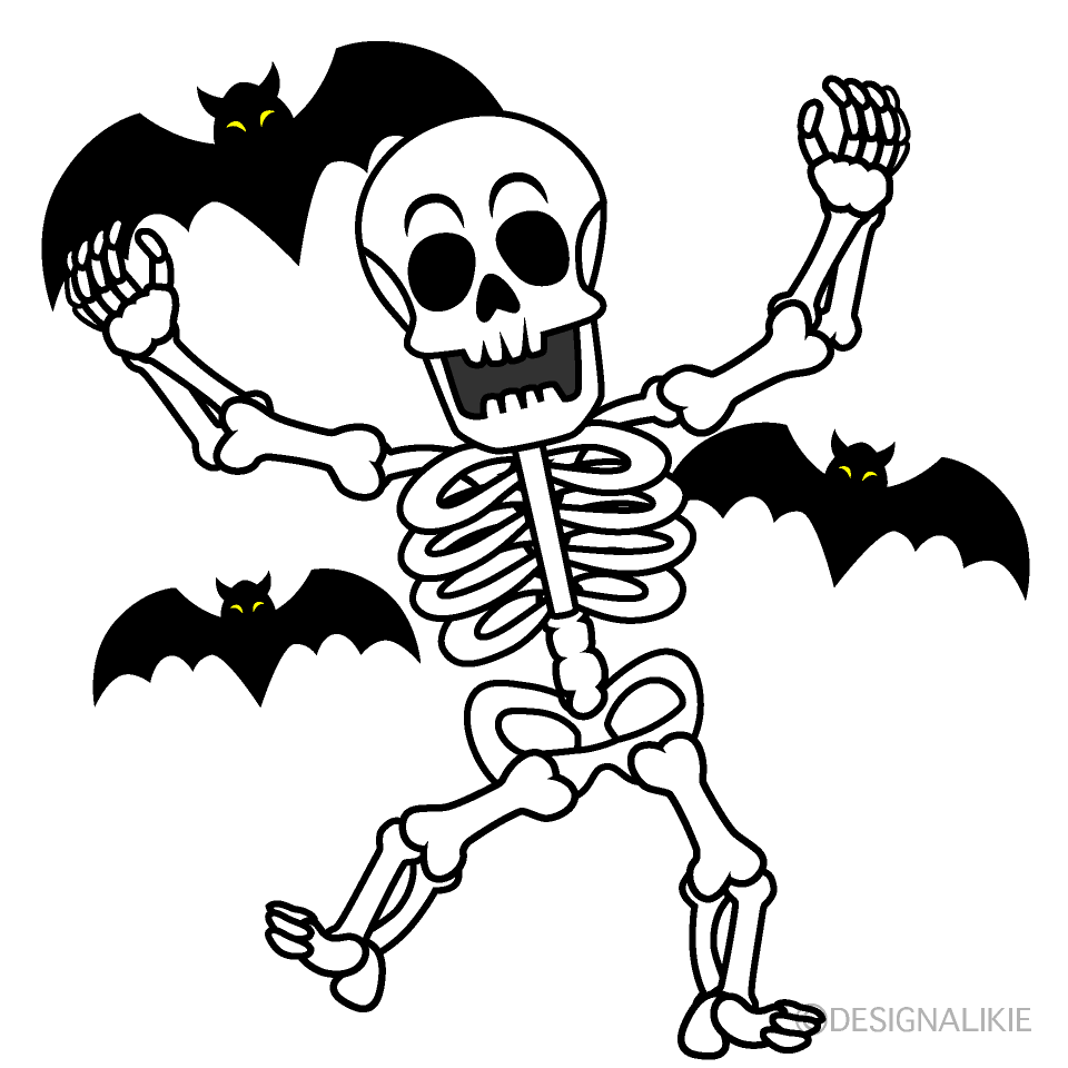 Skeleton and Bats