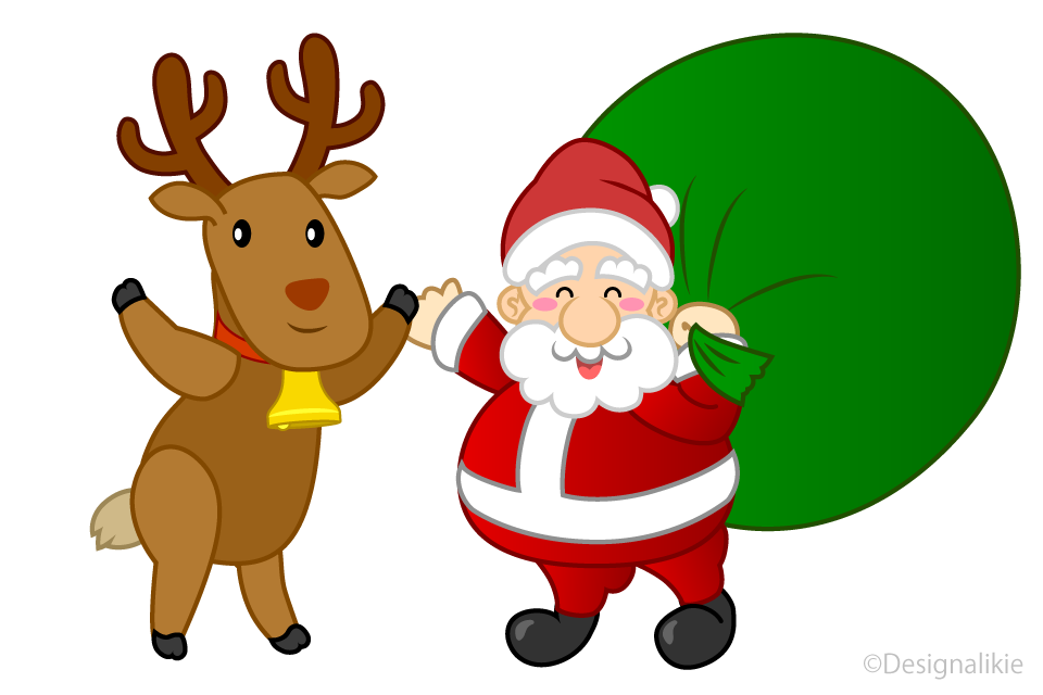 Greeting Santa and Reindeer