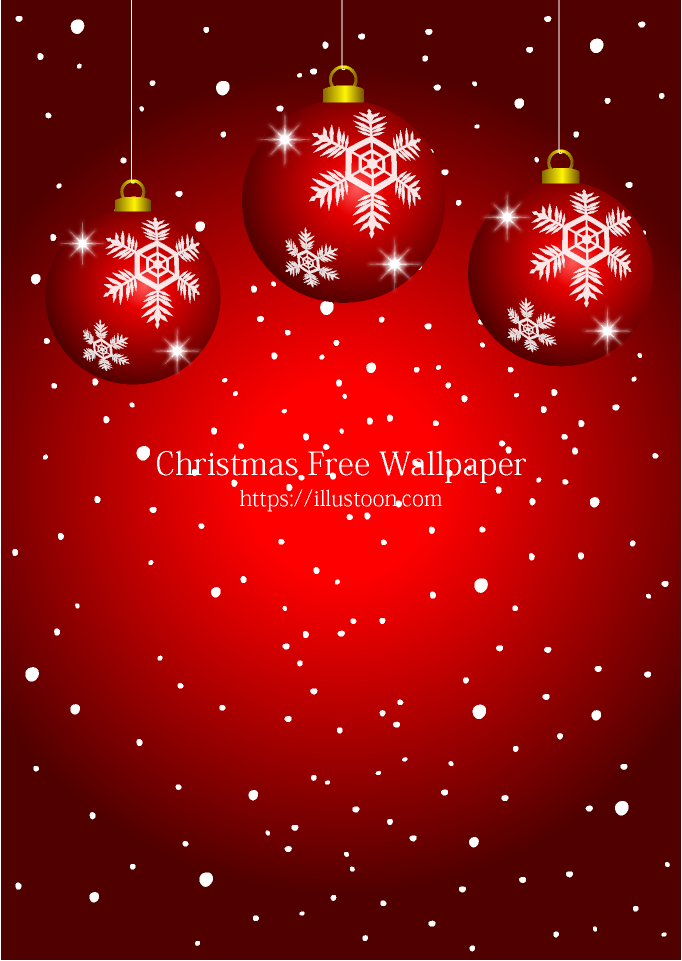 Red Ornament Christmas Background Free PNG Image｜Illustoon