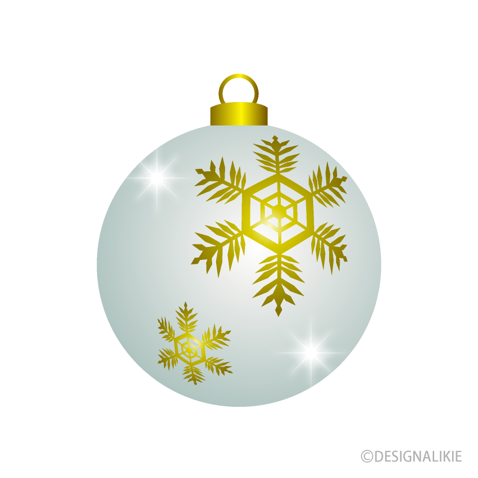 White Christmas Ornament