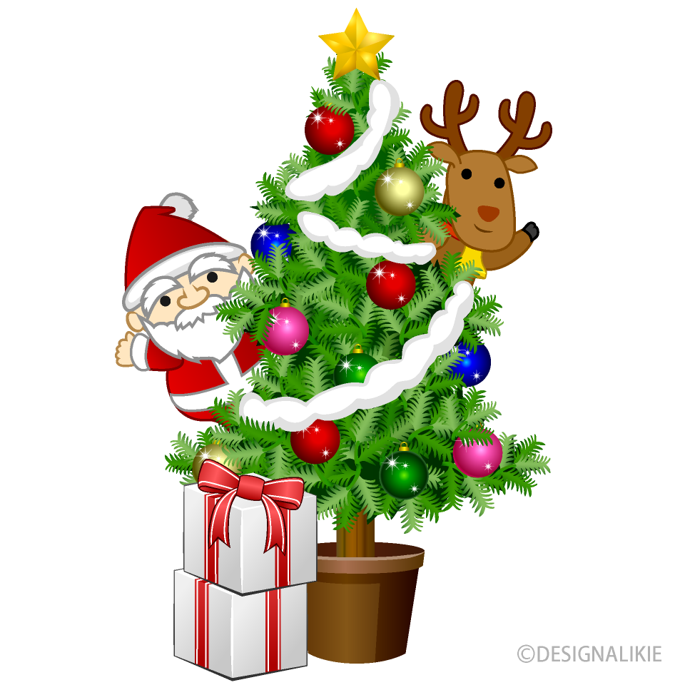 Mini Santa and Christmas Tree