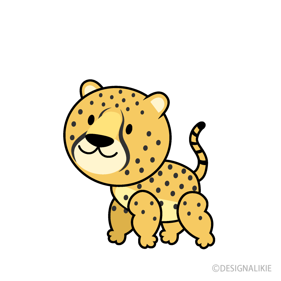 Cute Cheetah Clip Art Free Png Image Illustoon