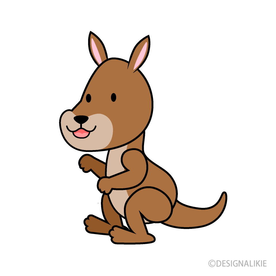Cute Kangaroo Clip Art Free PNG Image｜Illustoon