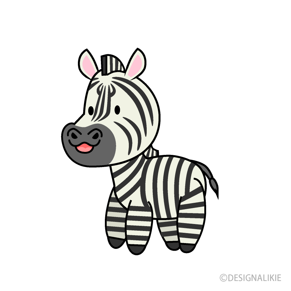 cute zebra clipart black and white