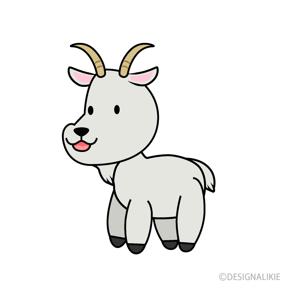 Free Vectors | Simple goat in pencil drawing style