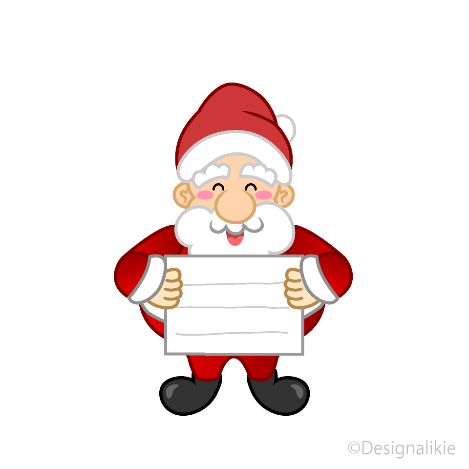 Santa with Board