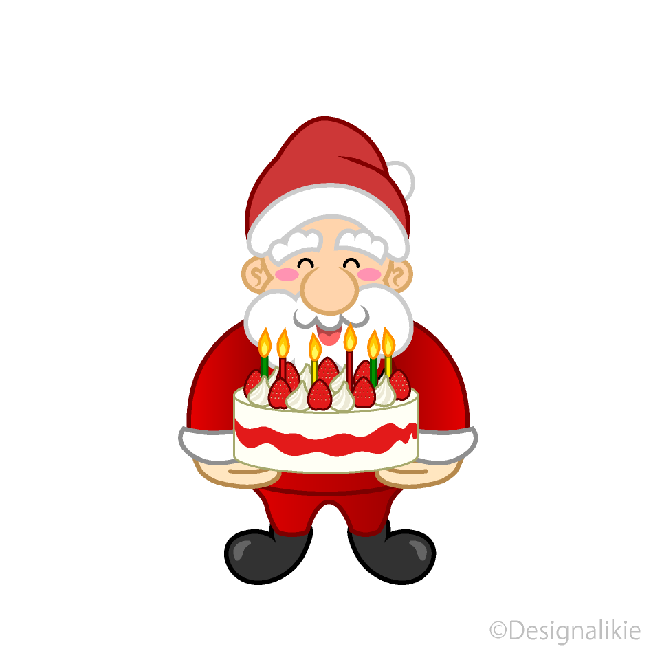 Santa with Cake