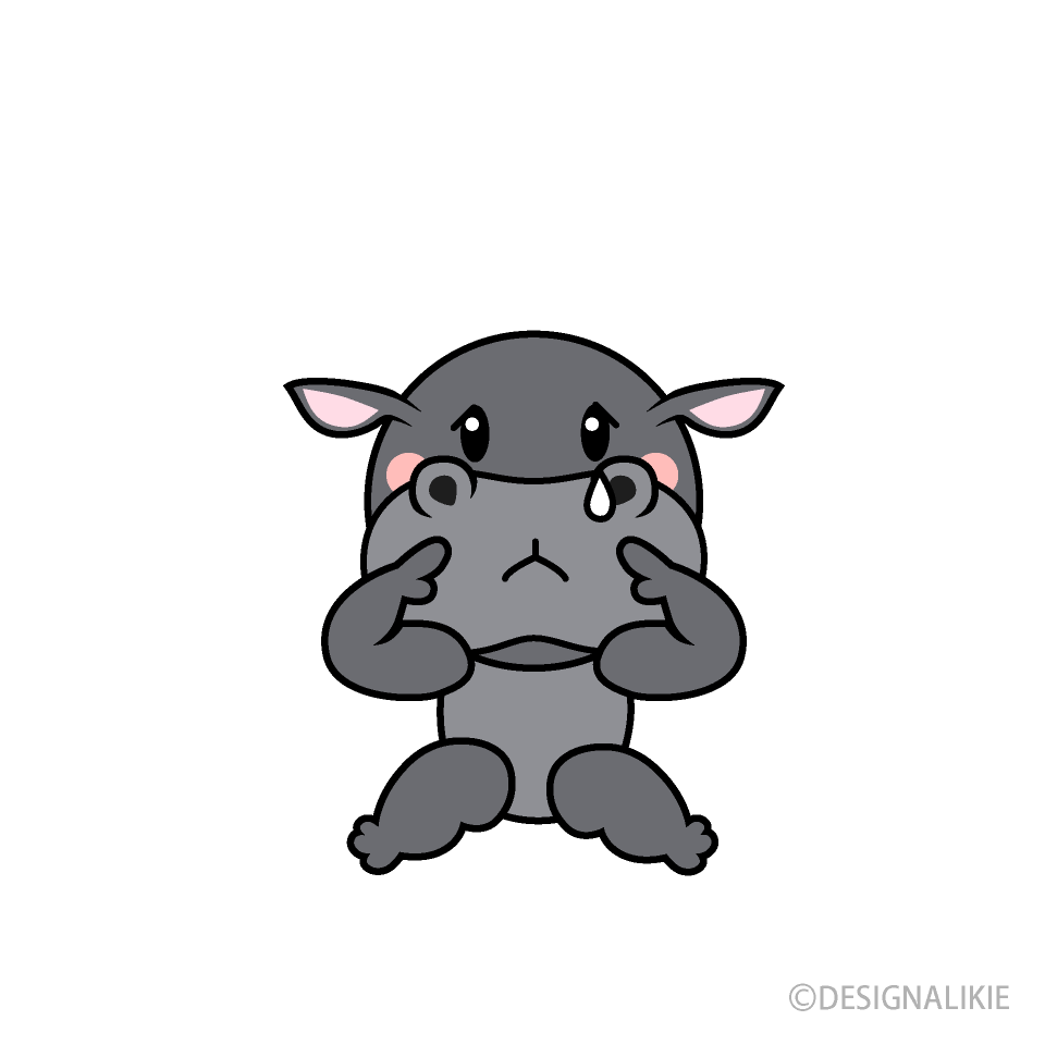 Hipopótamo triste