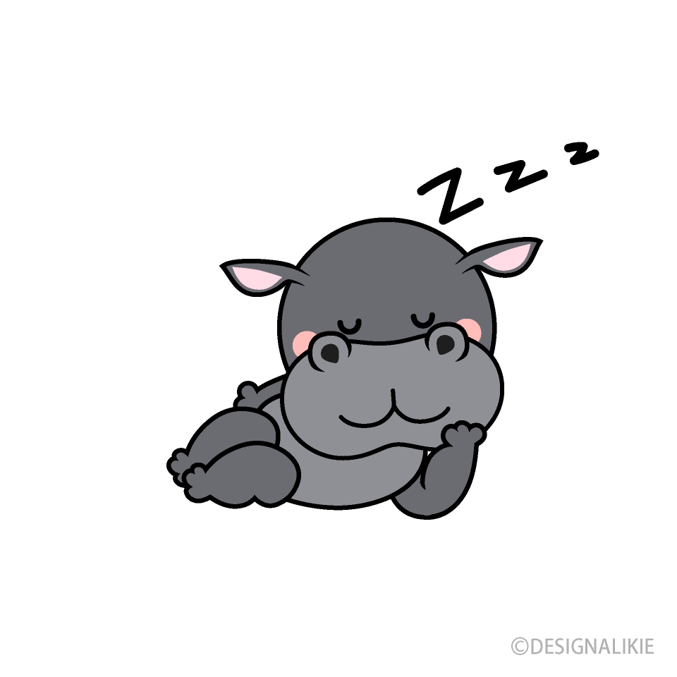 Hipopótamo durmiendo
