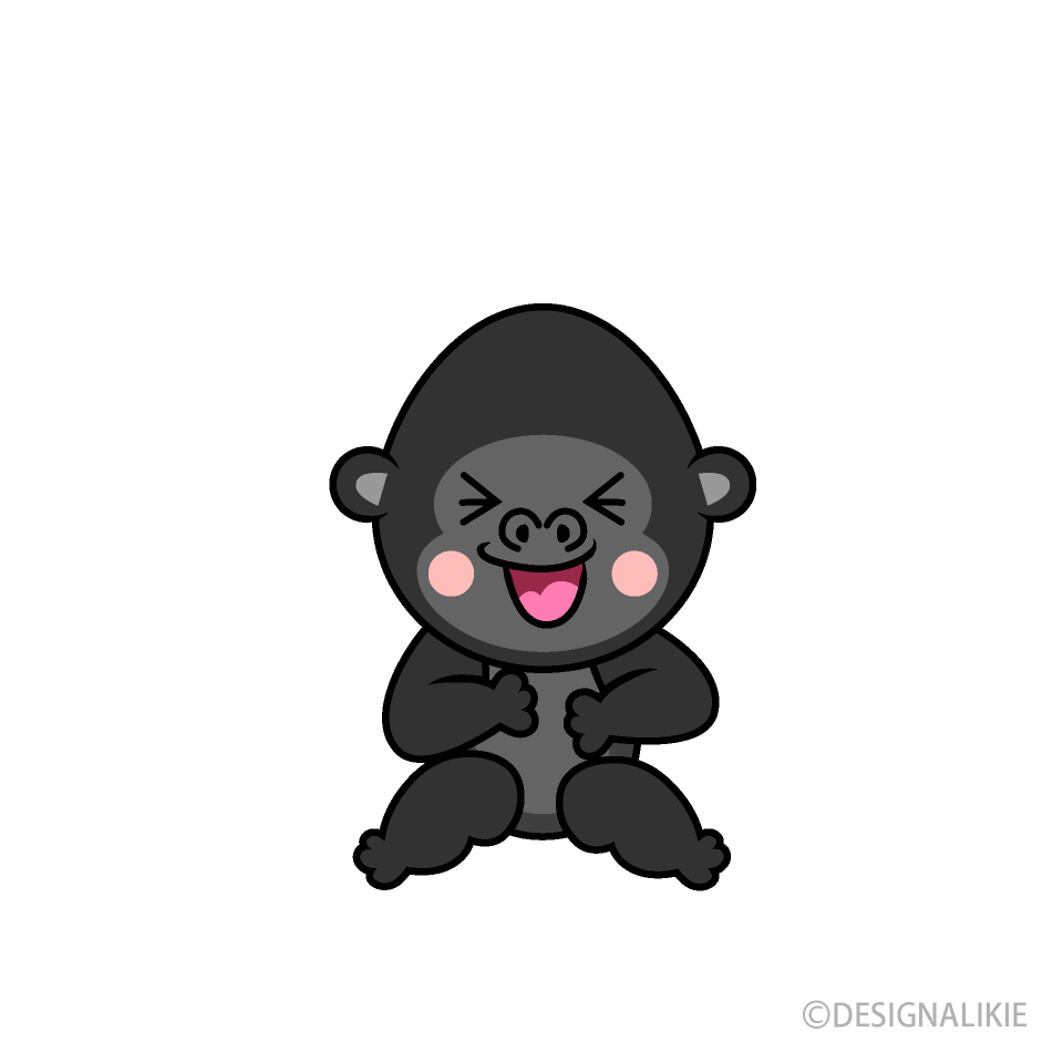 Gorila riendo