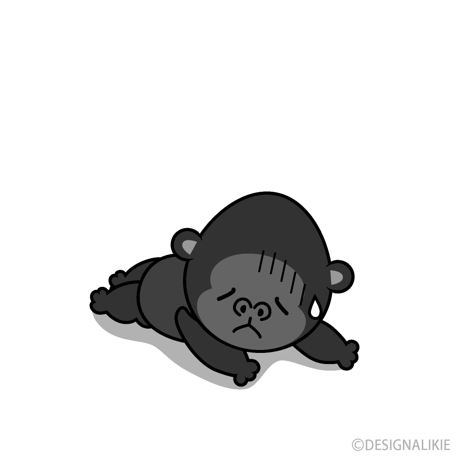 Gorila cansado