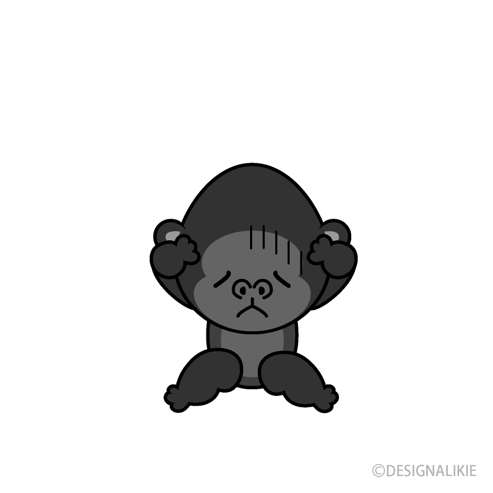 Gorila deprimido