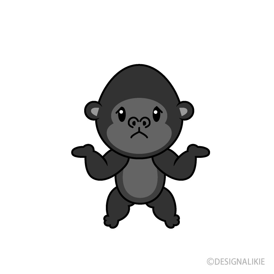 Gorila confundido