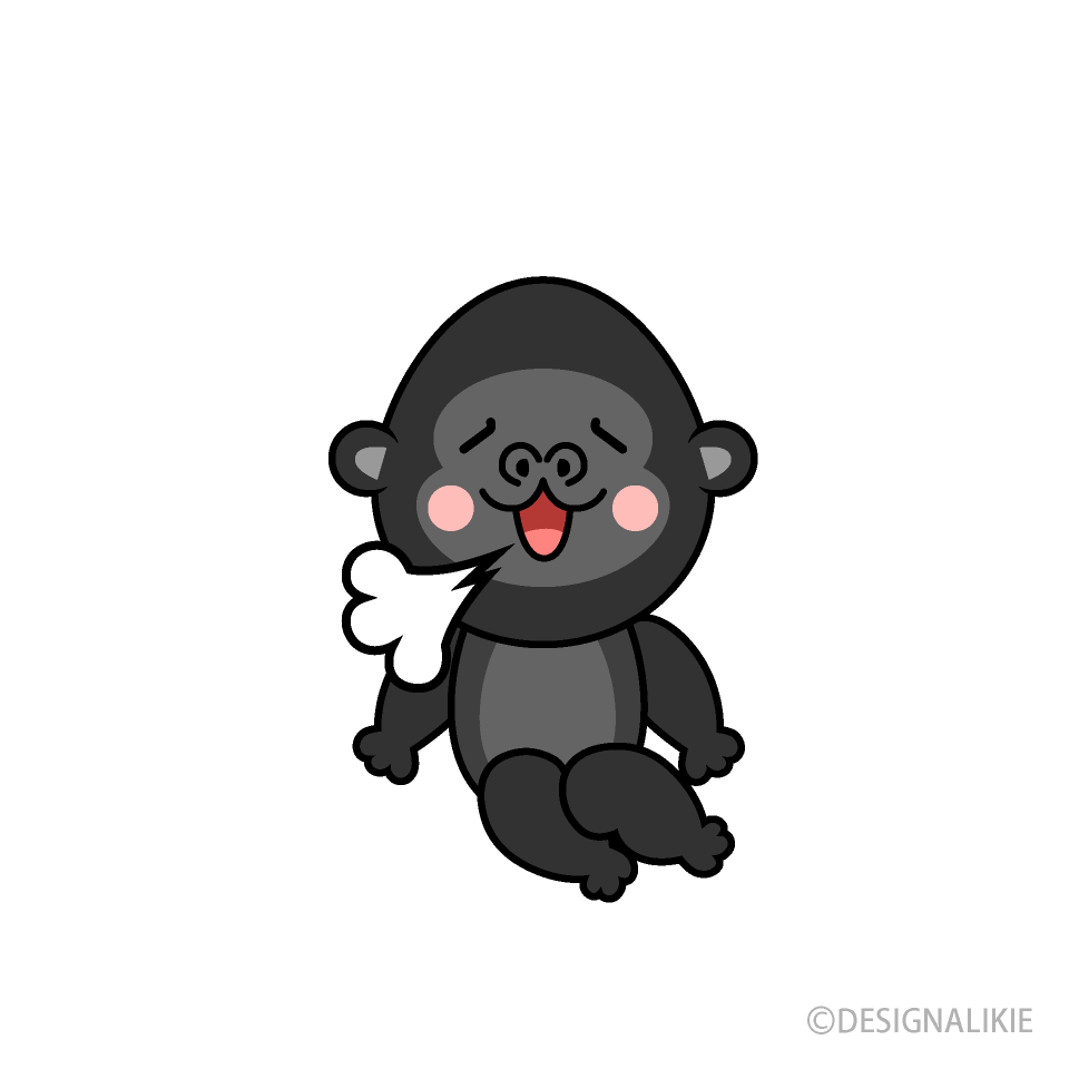 Gorila relajante