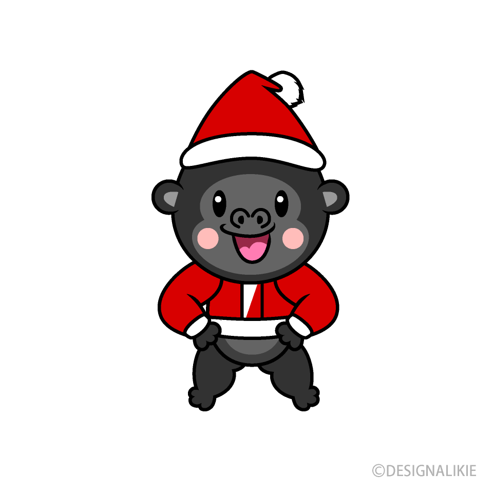 Gorila de navidad