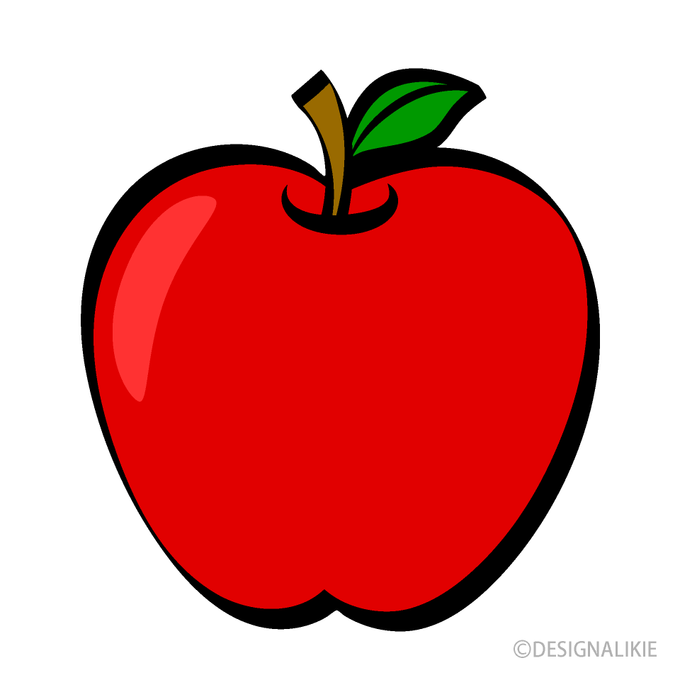 manzana roja Gratis Dibujos Animados Imágene｜Illustoon ES