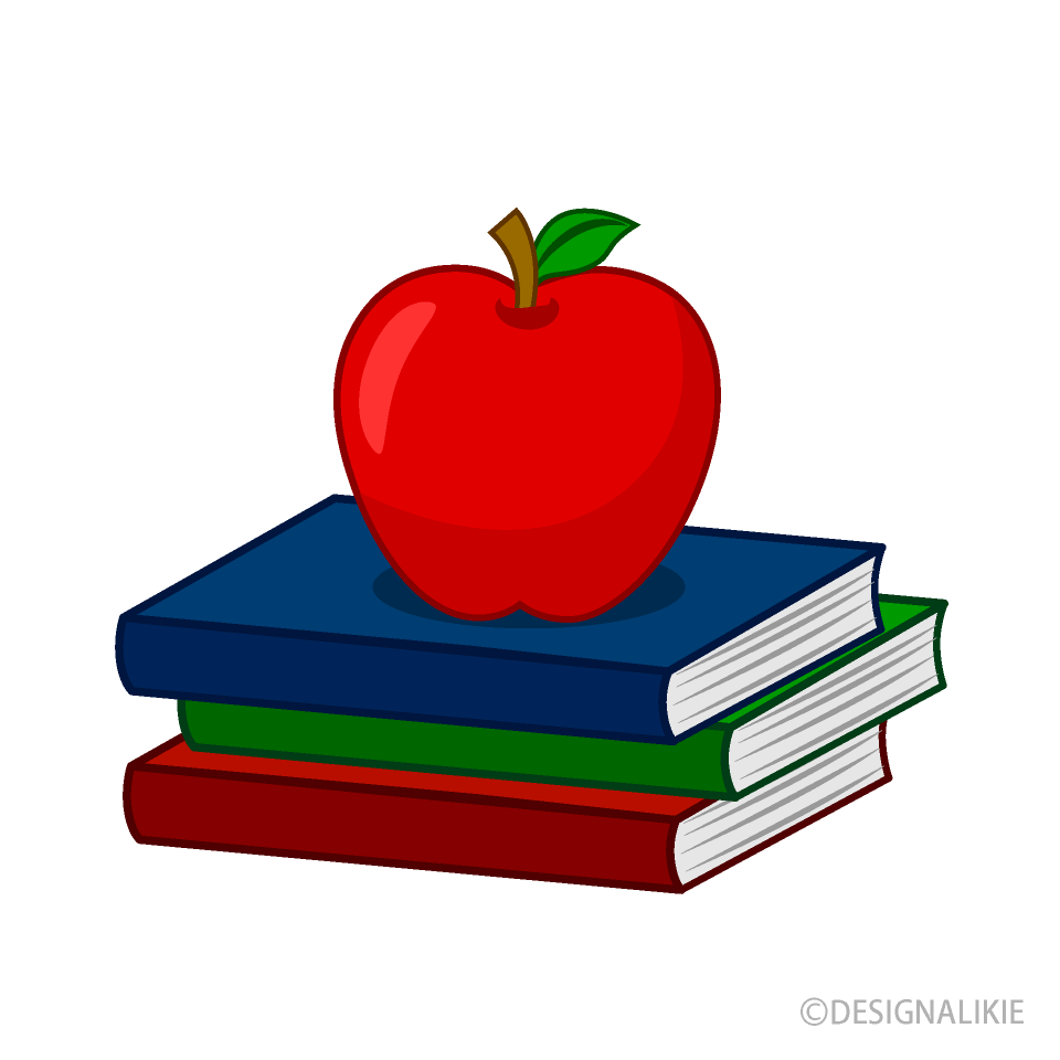 Teacher Apple on  the Book