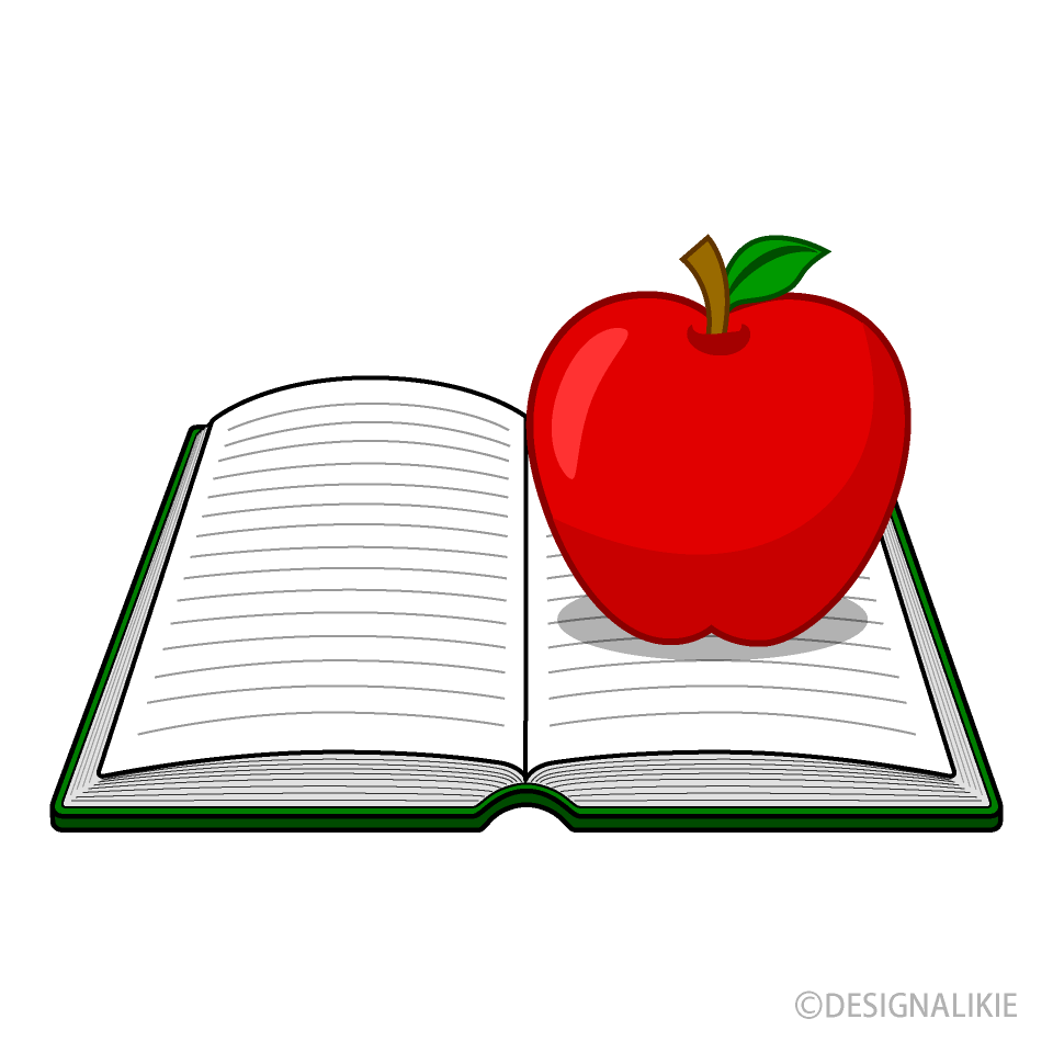Teacher Apple and Open Book