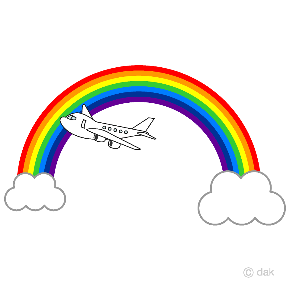 Rainbow and Airplane