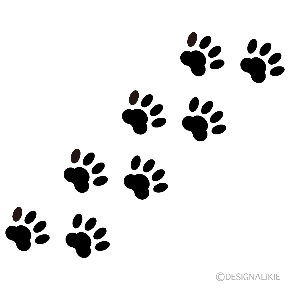 Huellas de perro Gratis Dibujos Animados Imágene｜Illustoon ES
