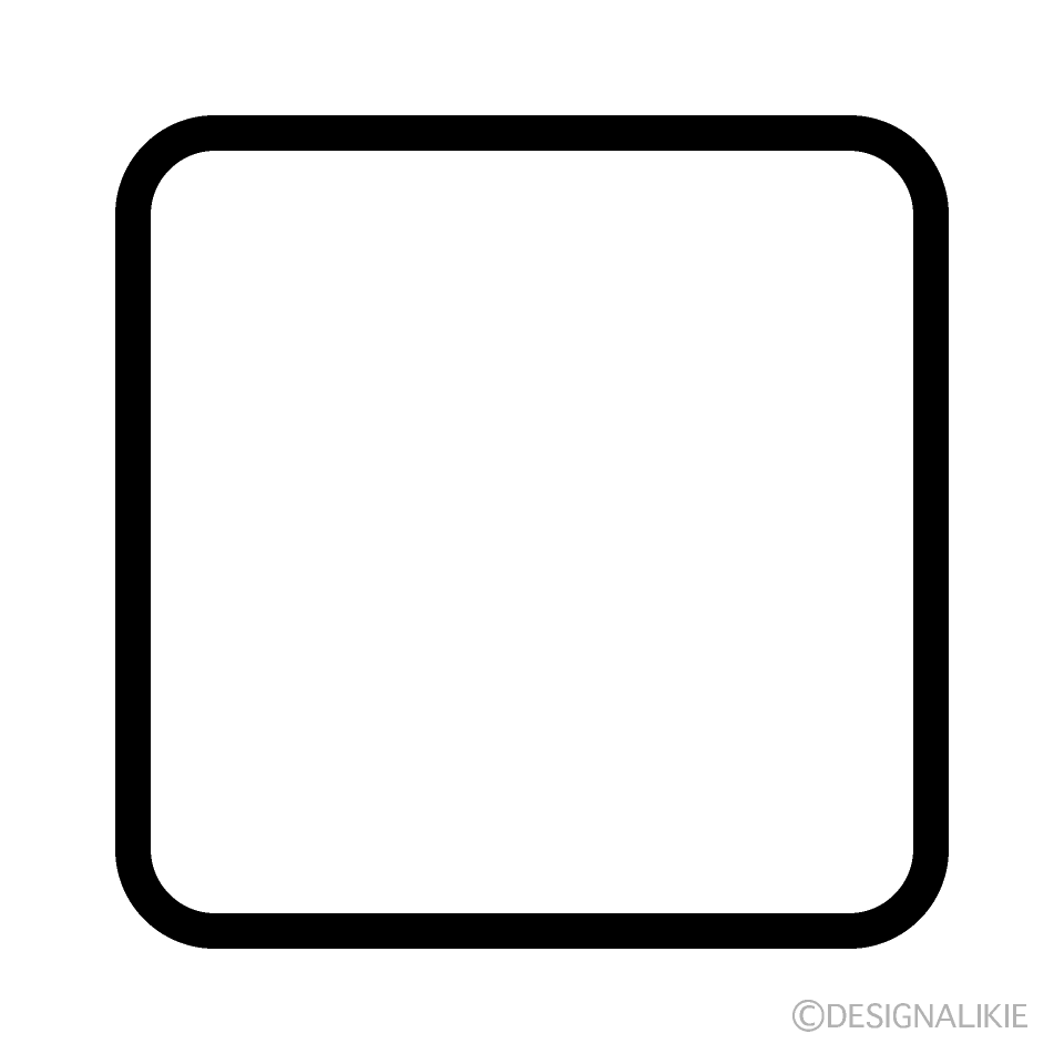 Rounded Square Clip Art Free PNG Image｜Illustoon