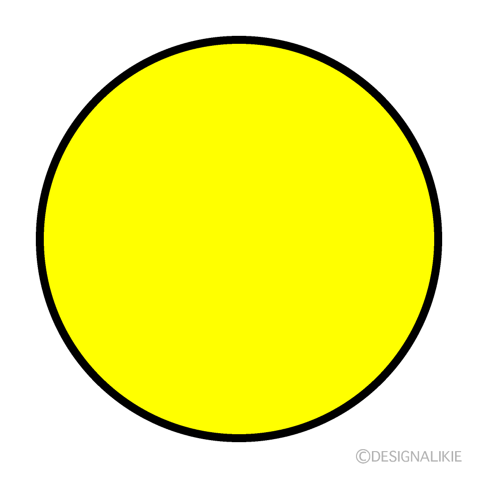 Yellow Circle Clip Art Free PNG Image｜Illustoon
