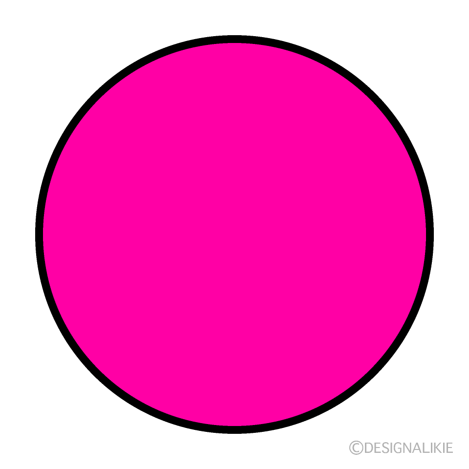 Pink Circle Clip Art Free PNG Image｜Illustoon