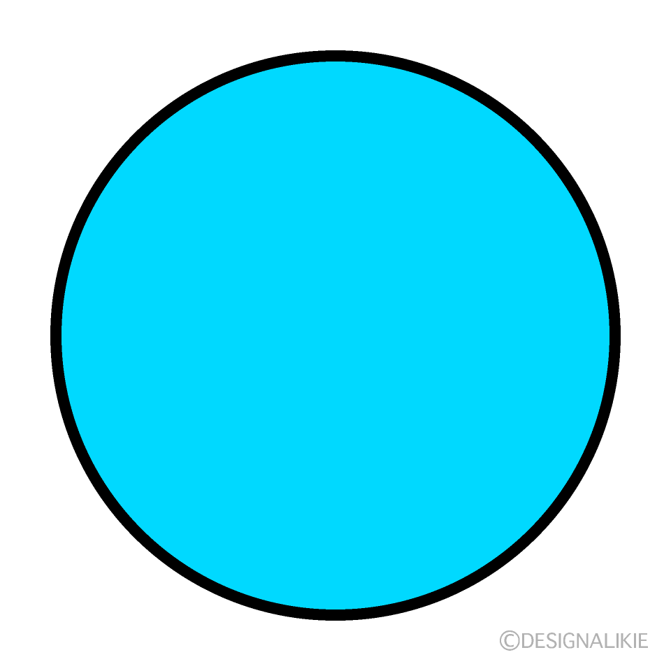 Círculo azul claro