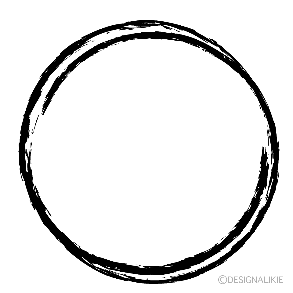 Rough Circle Clip Art Free PNG Image｜Illustoon