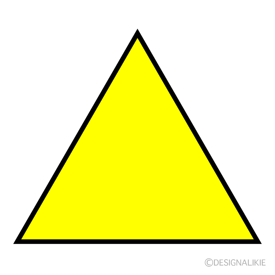 Triángulo amarillo Gratis Dibujos Animados Imágene｜Illustoon ES