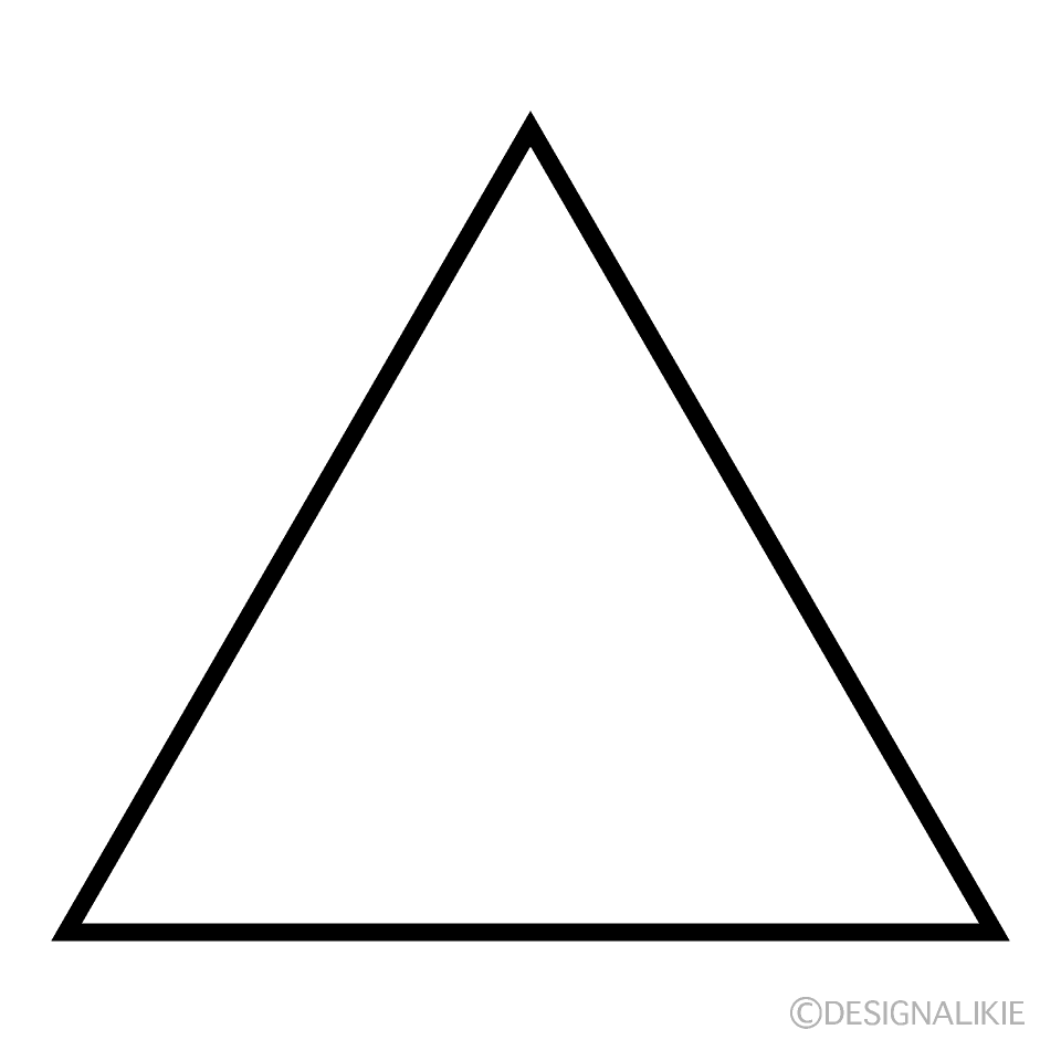 Triángulo blanco y negro