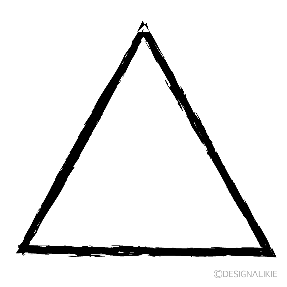 Triángulo escrito a mano
