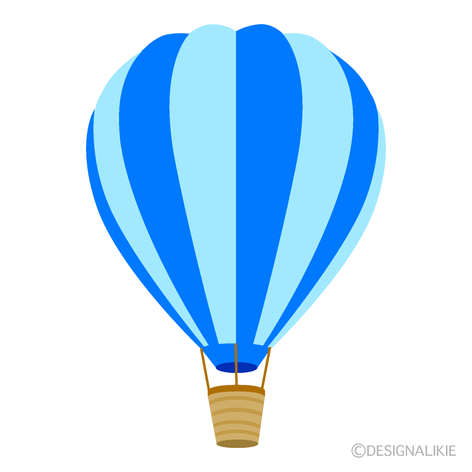 Light Blue Hot Air Balloon