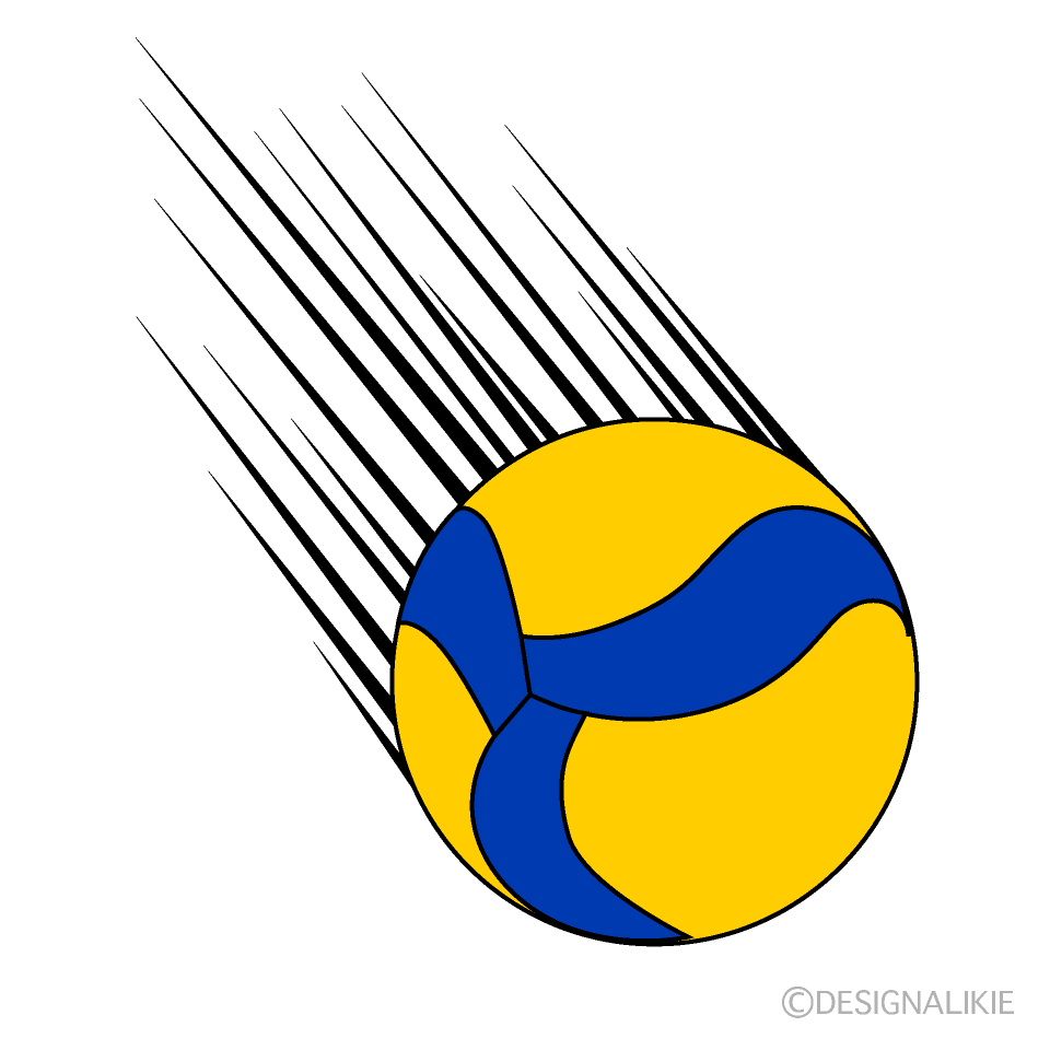 Volleyball Ball Spike Cartoon Free PNG Image｜Illustoon