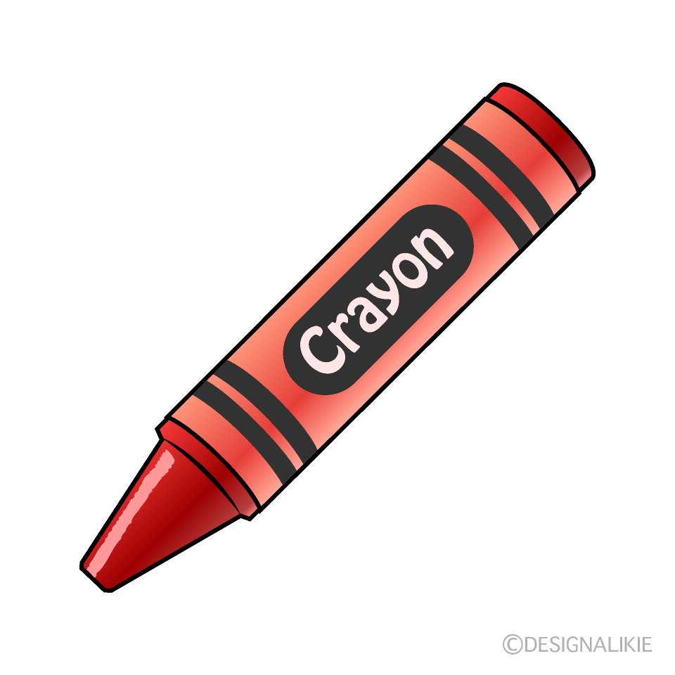 Red Crayon Clip Art Free PNG Image｜Illustoon