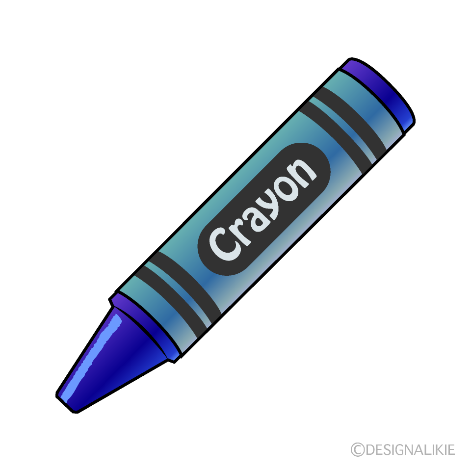 Crayón azul