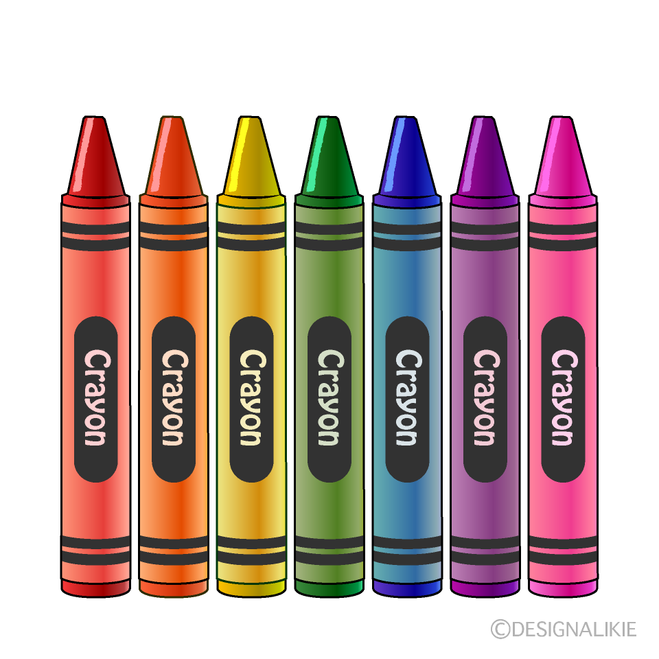Crayones de 7 colores Gratis Dibujos Animados Imágene｜Illustoon ES
