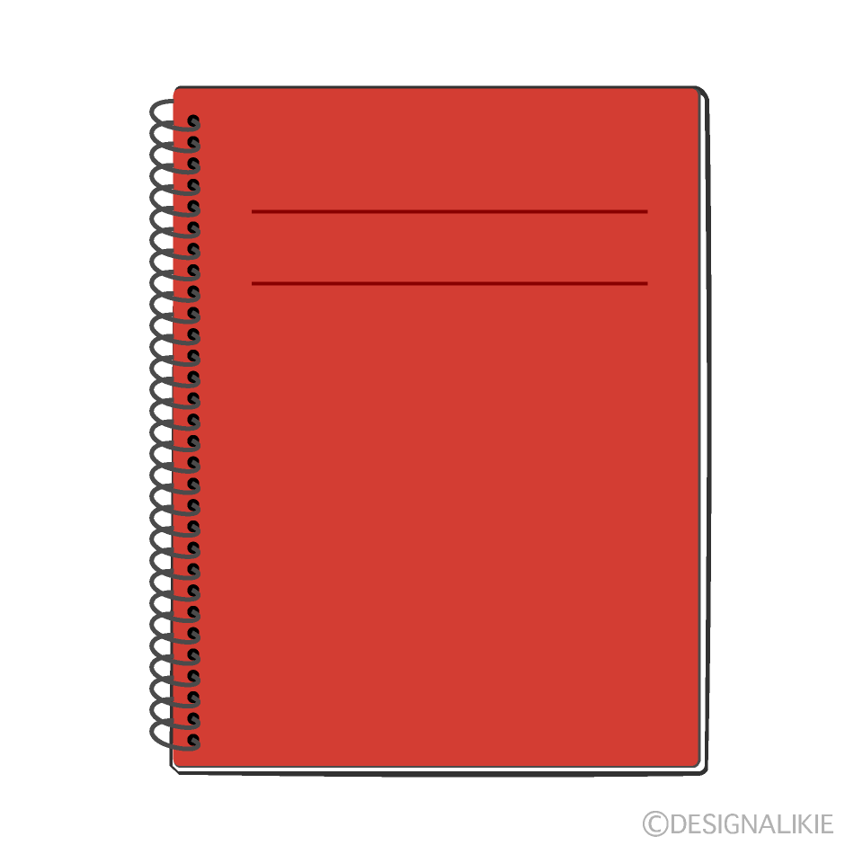Cuaderno rojo Gratis Dibujos Animados Imágene｜Illustoon ES