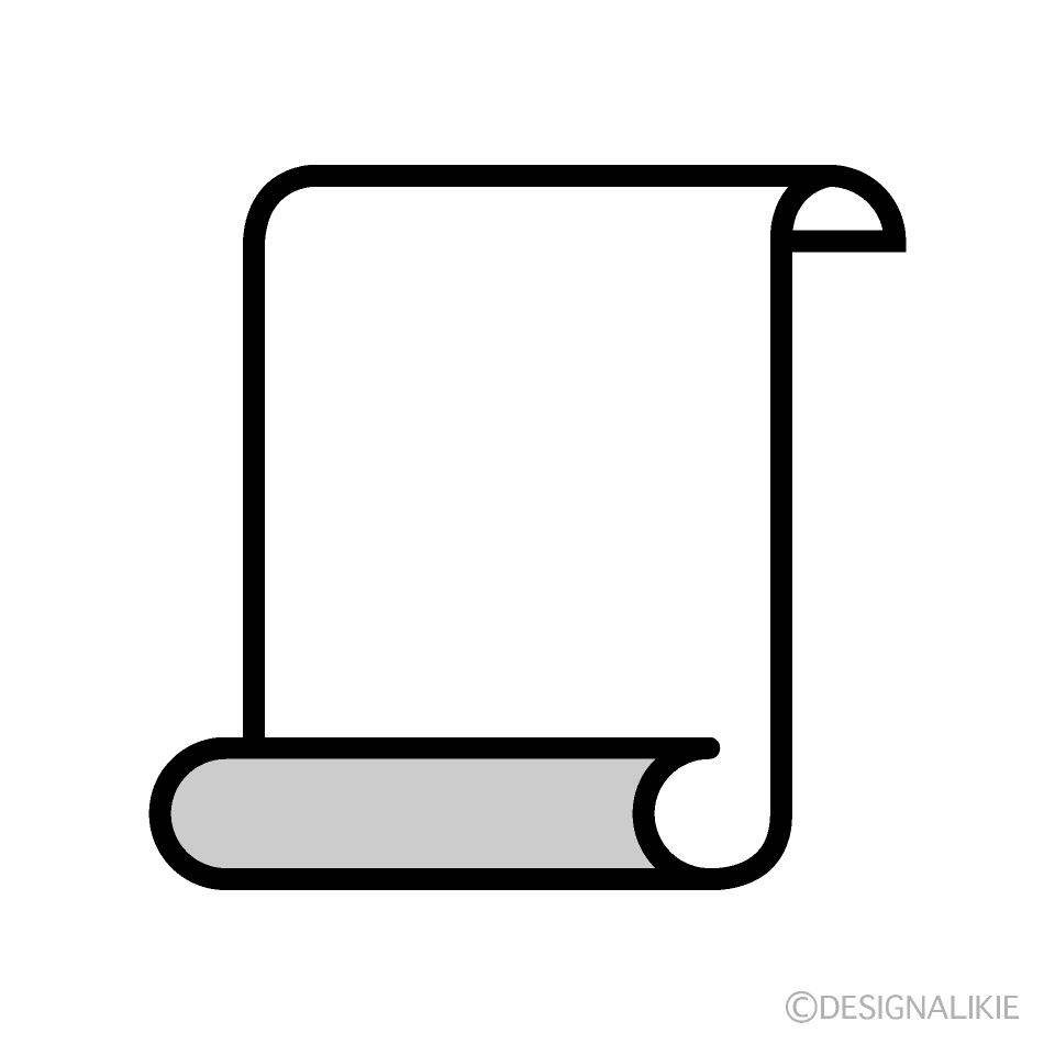 A piece of Paper Black and White Symbol Free PNG Image｜Illustoon
