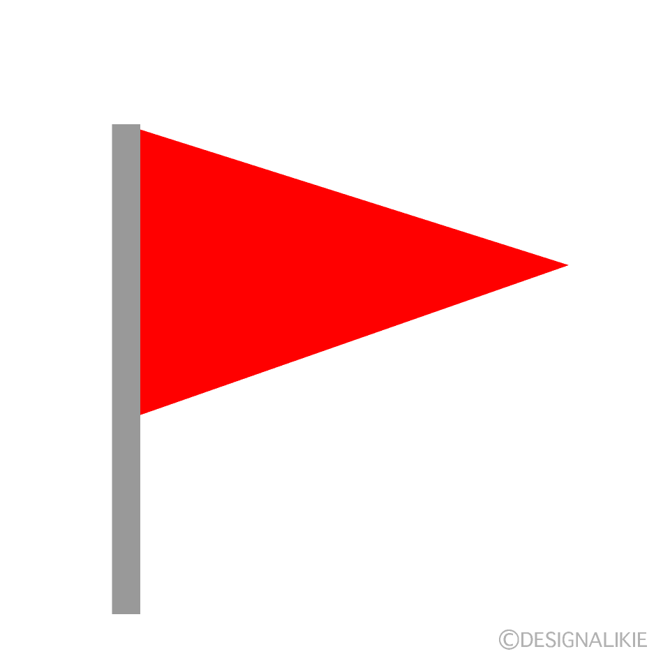 Red Triangular Flag