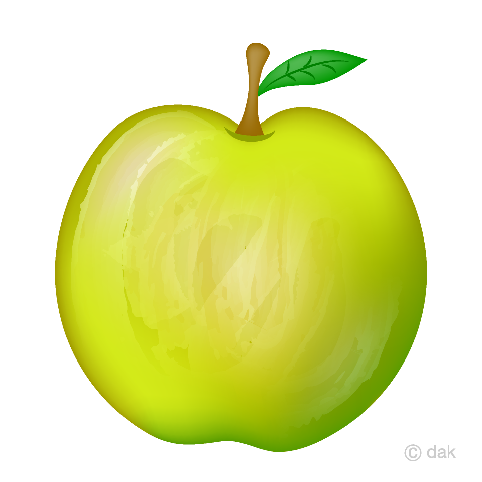 Deliciosa manzana verde Gratis Dibujos Animados Imágene｜Illustoon ES