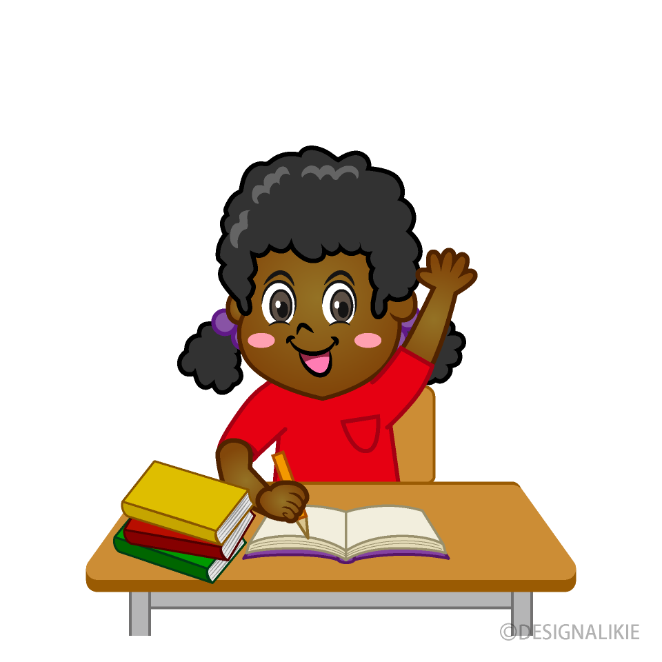 Student Studying in Classroom Clip Art Free PNG Image｜Illustoon